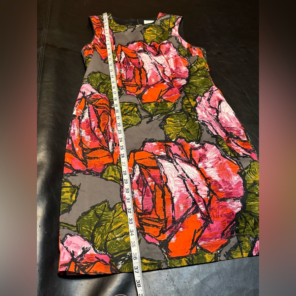 Trina Turk Sheath Sleeveless Dress Silk Blend Floral Print size 10 - Picture 12 of 13
